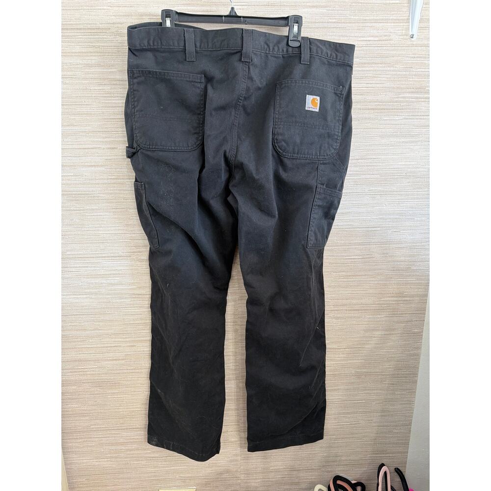 Carhartt Men's Black Relaxed Fit Carpenter style jeans size 40/32 - Picture 2 of 5